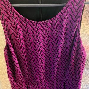 41 Hawthorn Purple and Black Chevron Dress - L